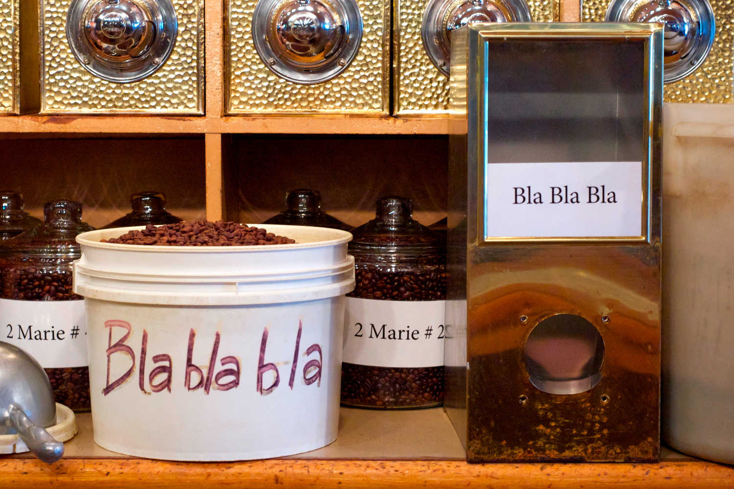 Coffee named Blablabla