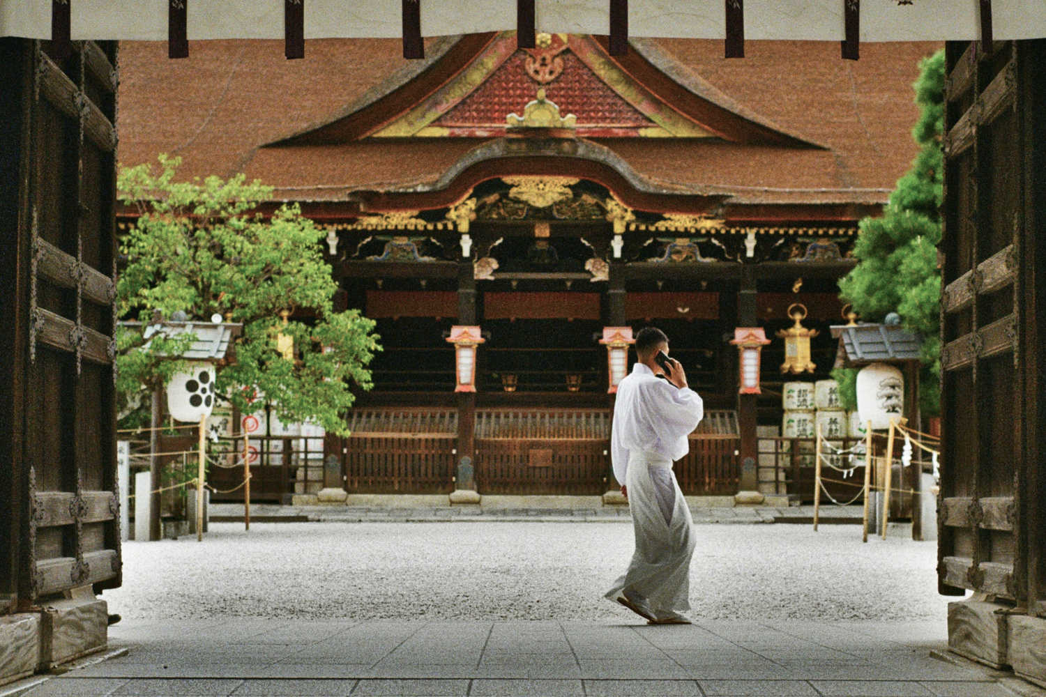 Staying in touch. Kyoto, Japan. August 2023.